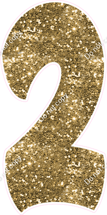 BBT 47" Individuals - Gold Sparkle 2