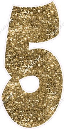 BBT 47" Individuals - Gold Sparkle 5