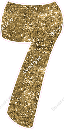 BBT 47" Individuals - Gold Sparkle 7