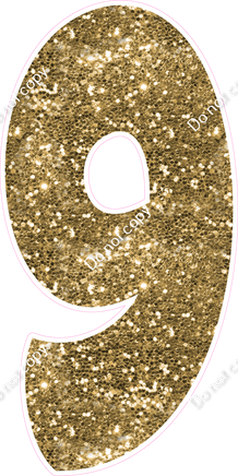 BBT 47" Individuals - Gold Sparkle 9