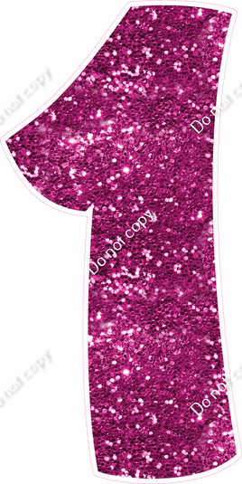 BBT 47" Individuals - Hot Pink Sparkle 1