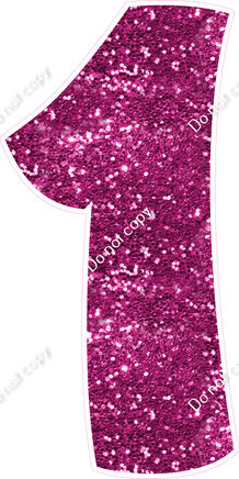 BBT 47" Individuals - Hot Pink Sparkle 1