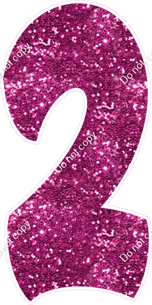 BBT 47" Individuals - Hot Pink Sparkle 2