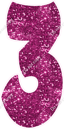 BBT 47" Individuals - Hot Pink Sparkle 3