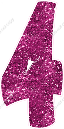 BBT 47" Individuals - Hot Pink Sparkle 4