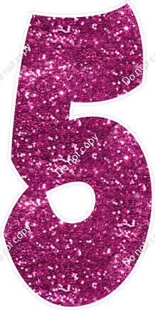 BBT 47" Individuals - Hot Pink Sparkle 5