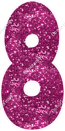 BBT 47" Individuals - Hot Pink Sparkle 8