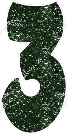 BBT 47" Individuals - Hunter Green Sparkle 3
