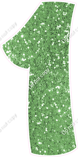 BBT 47" Individuals - Lime Green Sparkle 1
