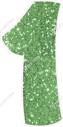 BBT 47" Individuals - Lime Green Sparkle 1