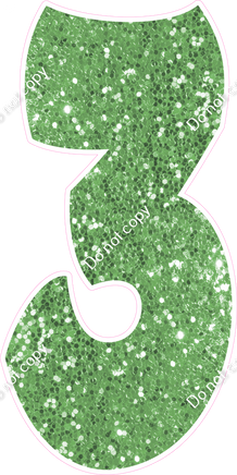BBT 47" Individuals - Lime Green Sparkle 3