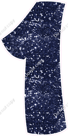 BBT 47" Individuals - Navy Blue Sparkle 1