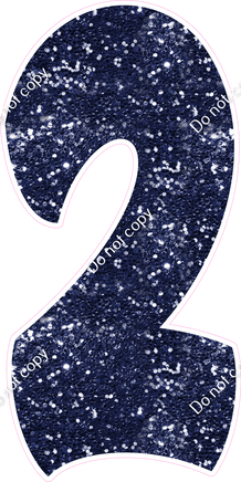 BBT 47" Individuals - Navy Blue Sparkle 2