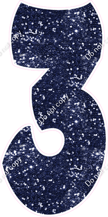 BBT 47" Individuals - Navy Blue Sparkle 3