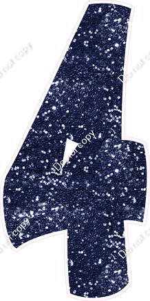 BBT 47" Individuals - Navy Blue Sparkle 4