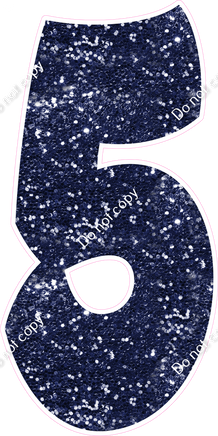 BBT 47" Individuals - Navy Blue Sparkle 5