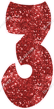 BBT 47" Individuals - Red Sparkle 3