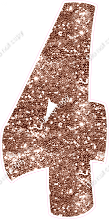 BBT 47" Individuals - Rose Gold Sparkle 4