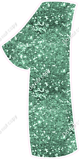 BBT 47" Individuals - Sea Foam Sparkle 1