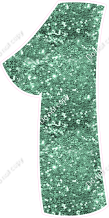 BBT 47" Individuals - Sea Foam Sparkle 1