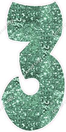 BBT 47" Individuals - Sea Foam Sparkle 3