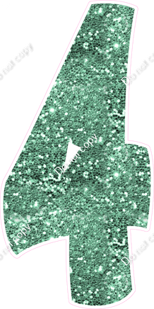 BBT 47" Individuals - Sea Foam Sparkle 4