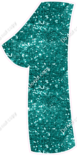 BBT 47" Individuals - Teal Sparkle 1