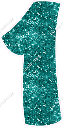 BBT 47" Individuals - Teal Sparkle 1