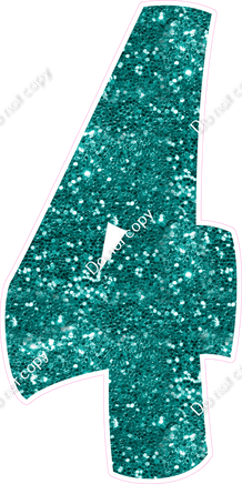 BBT 47" Individuals - Teal Sparkle 4