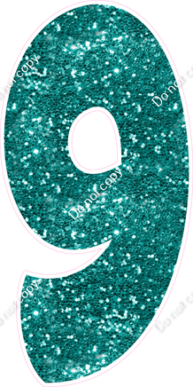 BBT 47" Individuals - Teal Sparkle 9