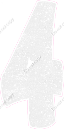 BBT 47" Individuals - White Sparkle 4