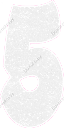 BBT 47" Individuals - White Sparkle 5