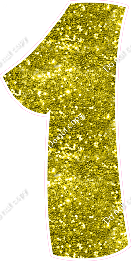 BBT 47" Individuals - Yellow Sparkle 1
