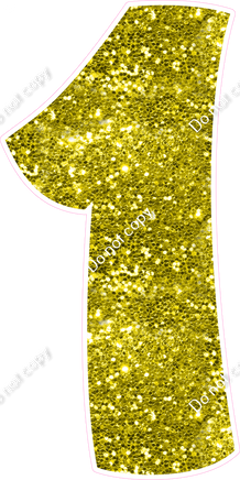 BBT 47" Individuals - Yellow Sparkle 1