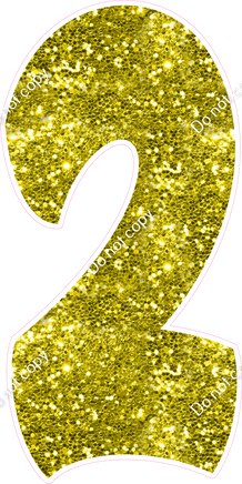 BBT 47" Individuals - Yellow Sparkle 2