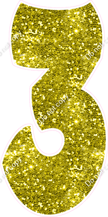 BBT 47" Individuals - Yellow Sparkle 3