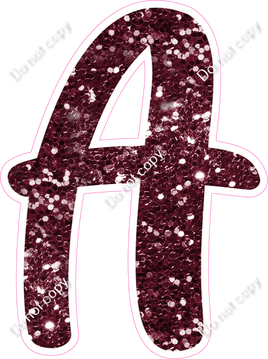 CU 23.5" Individuals - Burgundy Sparkle A