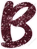 CU 23.5" Individuals - Burgundy Sparkle B