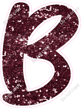 CU 23.5" Individuals - Burgundy Sparkle B