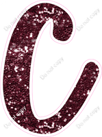 CU 23.5" Individuals - Burgundy Sparkle C