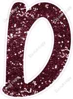 CU 23.5" Individuals - Burgundy Sparkle D