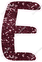 CU 23.5" Individuals - Burgundy Sparkle E