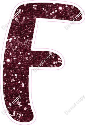 CU 23.5" Individuals - Burgundy Sparkle F