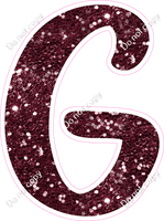 CU 23.5" Individuals - Burgundy Sparkle G