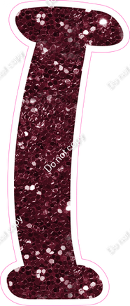 CU 23.5" Individuals - Burgundy Sparkle I