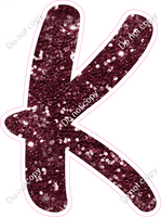 CU 23.5" Individuals - Burgundy Sparkle K