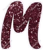 CU 23.5" Individuals - Burgundy Sparkle M