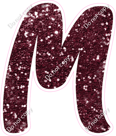 CU 23.5" Individuals - Burgundy Sparkle M