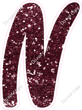 CU 23.5" Individuals - Burgundy Sparkle N