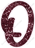 CU 23.5" Individuals - Burgundy Sparkle O